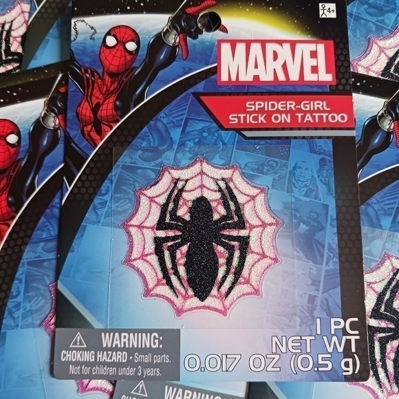 Marvel Spider Girl Stick On Tattoos - Picture 2 of 5